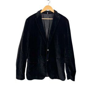 Hugo‎ Boss Velvet Blazer Mansfield2 leather patch formal sz 44